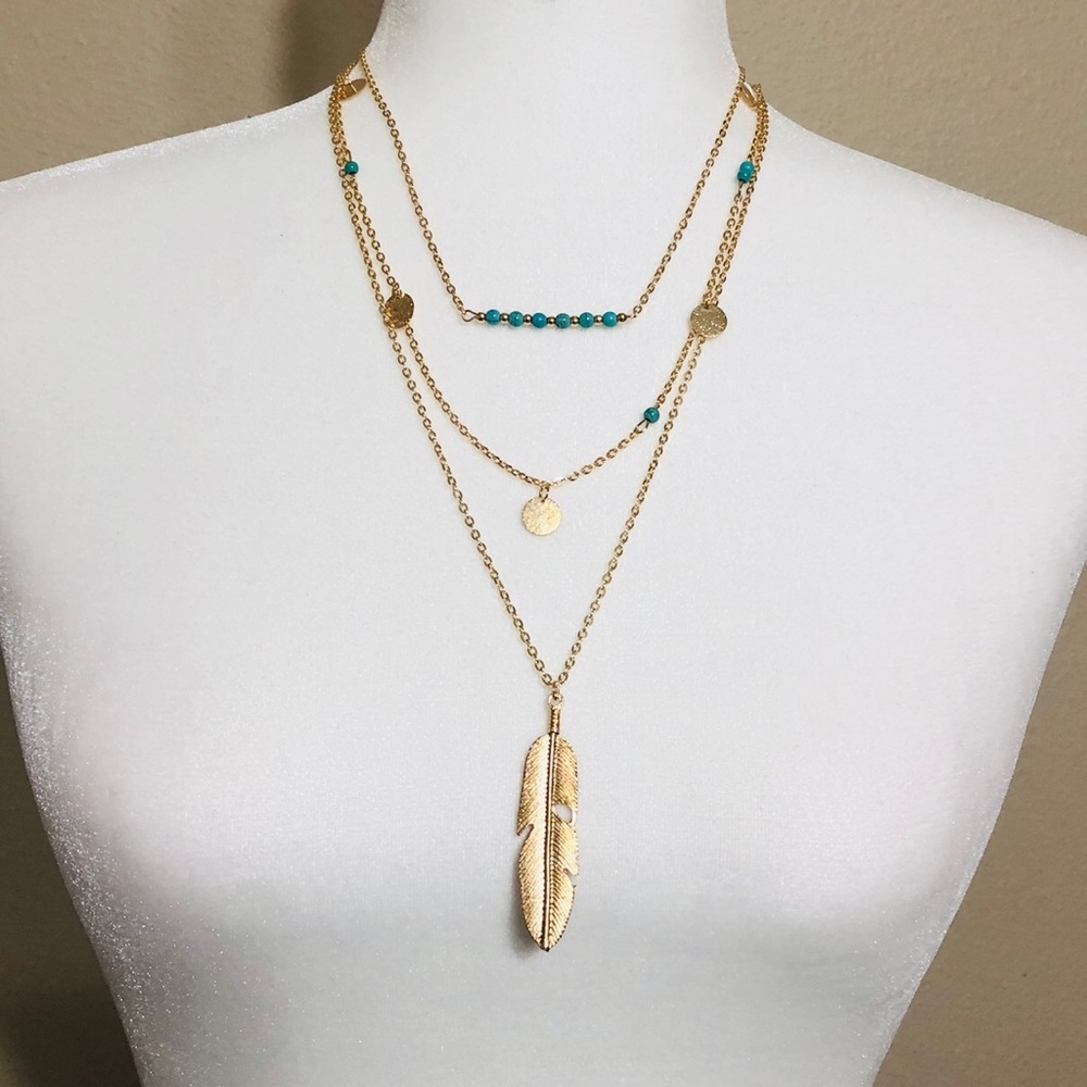 🌹⚡️⚡️ triple layer necklace